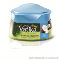 Крем для придания объема волосам Vatika Naturals Volume & Thickness (Dabur)