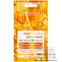 Bielenda MATT BOOSTER JELLY MASK Гелевая маска для кожи смешанного типа и жирной кожи, обеспечивающая нормализацию состояния и матовость кожи